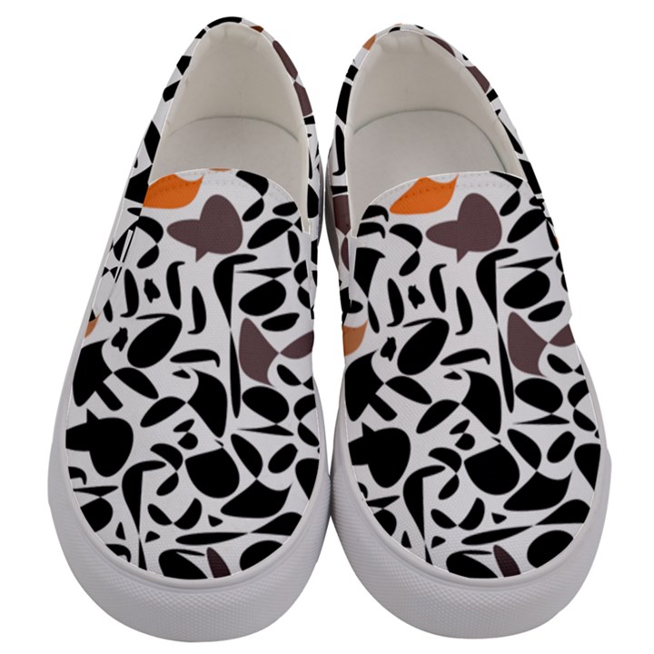 zappwaits - words Men s Canvas Slip Ons