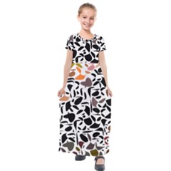 Zappwaits - Words Kids  Short Sleeve Maxi Dress by zappwaits