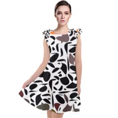 Zappwaits - Words Tie Up Tunic Dress by zappwaits