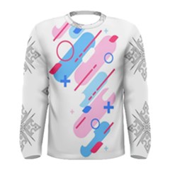 Abstract Geometric Pattern  Men s Long Sleeve Tee