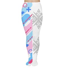 Abstract Geometric Pattern  Tights by brightlightarts