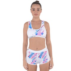 Abstract Geometric Pattern  Racerback Boyleg Bikini Set by brightlightarts