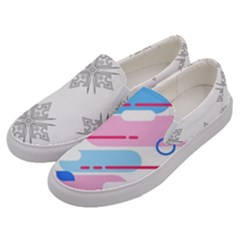 Abstract Geometric Pattern  Men s Canvas Slip Ons by brightlightarts