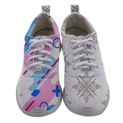 Abstract Geometric Pattern  Athletic Shoes by brightlightarts