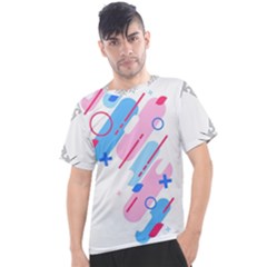 Abstract Geometric Pattern  Men s Sport Top by brightlightarts