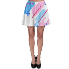 Abstract Geometric Pattern  Skater Skirt by brightlightarts