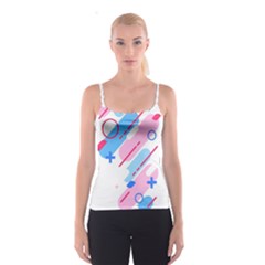 Abstract Geometric Pattern  Spaghetti Strap Top by brightlightarts