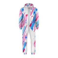 Abstract Geometric Pattern  Hooded Jumpsuit (kids) by brightlightarts