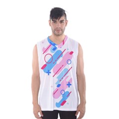 Abstract Geometric Pattern  Men s Basketball Tank Top by brightlightarts