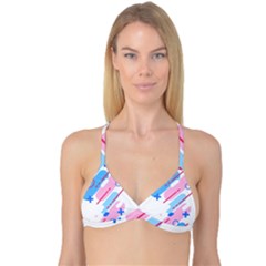 Abstract Geometric Pattern  Reversible Tri Bikini Top by brightlightarts