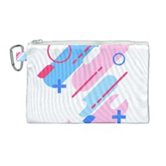 Abstract Geometric Pattern  Canvas Cosmetic Bag (large) by brightlightarts