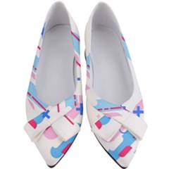 Abstract Geometric Pattern  Women s Bow Heels by brightlightarts