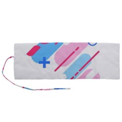 Abstract Geometric Pattern  Roll Up Canvas Pencil Holder (m) by brightlightarts