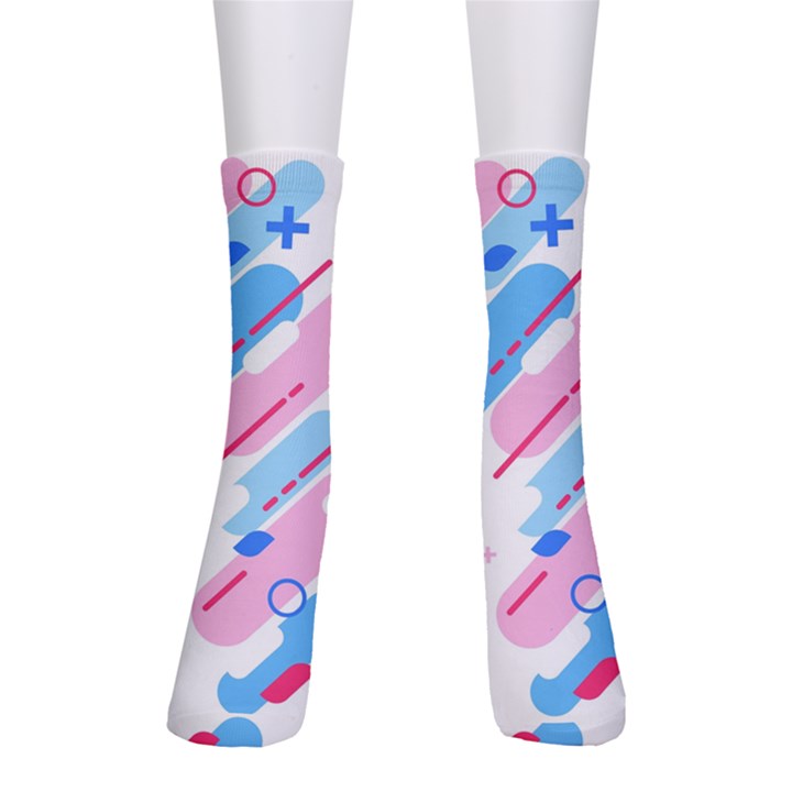 Abstract Geometric Pattern  Men s Crew Socks