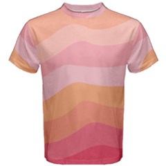 Pink Color Tints Pattern Men s Cotton Tee by brightlightarts