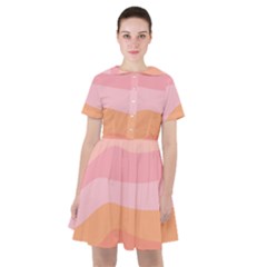 Pink Color Tints Pattern Sailor Dress by brightlightarts