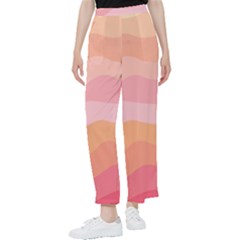 Pink Color Tints Pattern Women s Pants  by brightlightarts