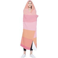 Pink Color Tints Pattern Wearable Blanket by brightlightarts