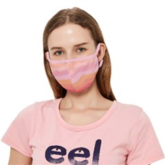 Pink Color Tints Pattern Crease Cloth Face Mask (adult) by brightlightarts