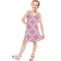 Pattern Floral Design Peach Kids  Tunic Dress View1