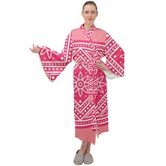 Mandala Pattern Dresses Design Maxi Velour Kimono by brightlightarts