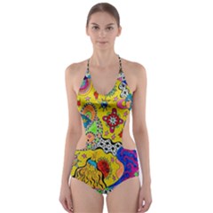 Supersonicplanet2020 Cut-out One Piece Swimsuit by chellerayartisans