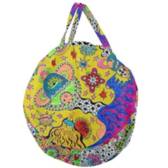 Supersonicplanet2020 Giant Round Zipper Tote by chellerayartisans