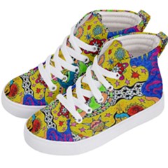 Supersonicplanet2020 Kids  Hi-top Skate Sneakers by chellerayartisans