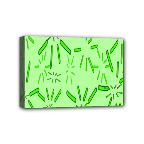 Electric Lime Mini Canvas 6  X 4  (stretched) by Janetaudreywilson