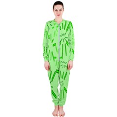 Electric Lime Onepiece Jumpsuit (ladies)  by Janetaudreywilson