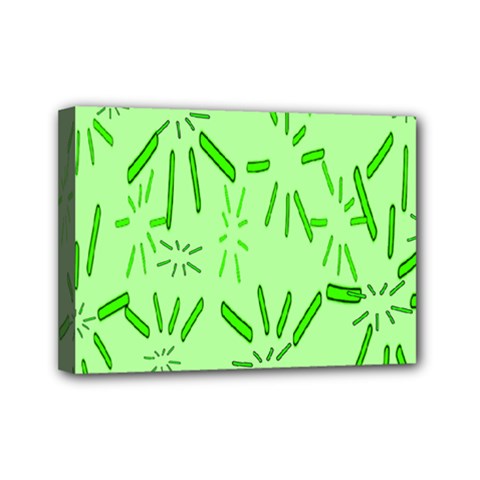 Electric Lime Mini Canvas 7  X 5  (stretched) by Janetaudreywilson