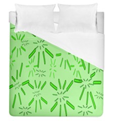 Electric Lime Duvet Cover (queen Size) by Janetaudreywilson