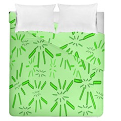 Electric Lime Duvet Cover Double Side (queen Size) by Janetaudreywilson