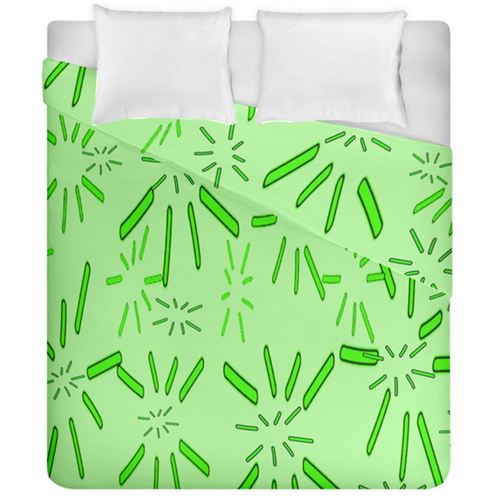 Electric Lime Duvet Cover Double Side (California King Size)