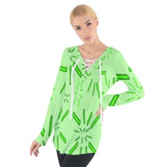 Electric Lime Tie Up Tee by Janetaudreywilson