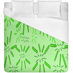 Electric Lime Duvet Cover (king Size) by Janetaudreywilson