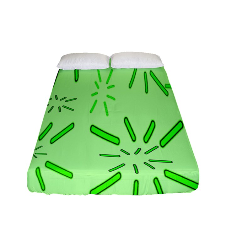 Electric Lime Fitted Sheet (Full/ Double Size)