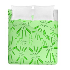 Electric Lime Duvet Cover Double Side (full/ Double Size) by Janetaudreywilson