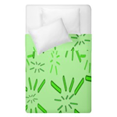 Electric Lime Duvet Cover Double Side (single Size) by Janetaudreywilson