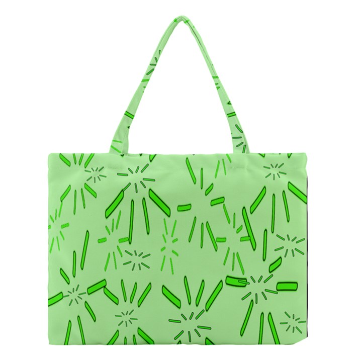 Electric Lime Medium Tote Bag