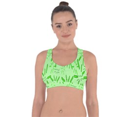 Electric Lime Cross String Back Sports Bra