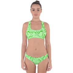 Electric Lime Cross Back Hipster Bikini Set