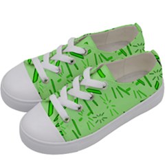 Electric Lime Kids  Low Top Canvas Sneakers by Janetaudreywilson