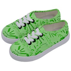 Electric Lime Kids  Classic Low Top Sneakers by Janetaudreywilson