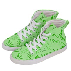 Electric Lime Men s Hi-top Skate Sneakers by Janetaudreywilson