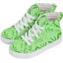 Electric Lime Kids  Hi-Top Skate Sneakers View2