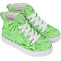 Electric Lime Kids  Hi-Top Skate Sneakers View3