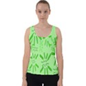 Electric Lime Velvet Tank Top View1