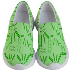 Electric Lime Kids Lightweight Slip Ons by Janetaudreywilson