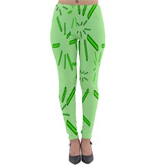 Electric Lime Lightweight Velour Leggings by Janetaudreywilson